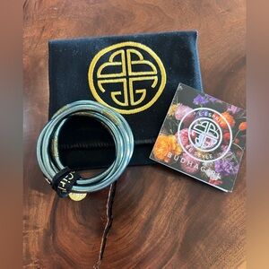 BuDhaGirl all weather bangles set of 6 in Graphite. NWT
